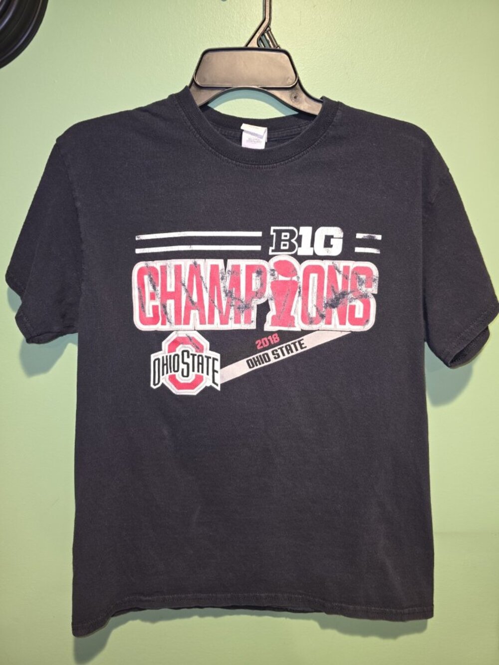 Ohio State Buckeyes Shirt Mens Medium Short Sleeve OSU 2018 Big Champions